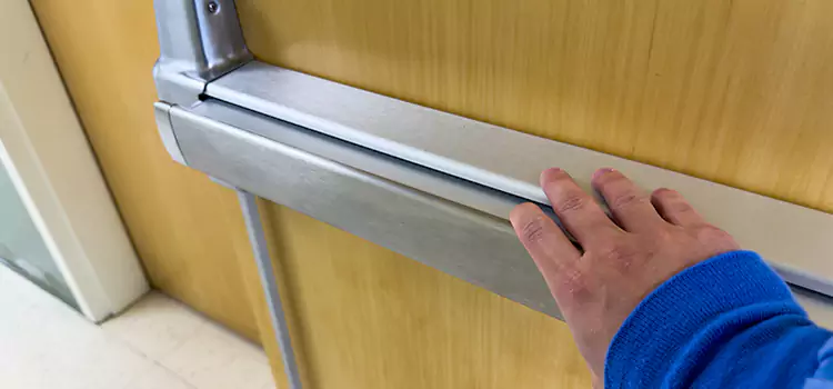 Installing a Push Bar on a Door Odenton